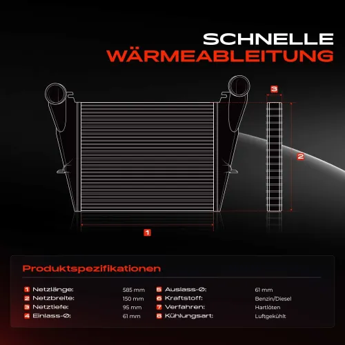 Niedertemperaturkühler, Ladeluftkühler Frankberg 5481FB0015567 Bild Niedertemperaturkühler, Ladeluftkühler Frankberg 5481FB0015567