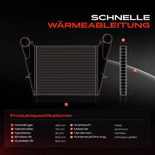 Niedertemperaturkühler, Ladeluftkühler Frankberg 5481FB0015583 Bild Niedertemperaturkühler, Ladeluftkühler Frankberg 5481FB0015583