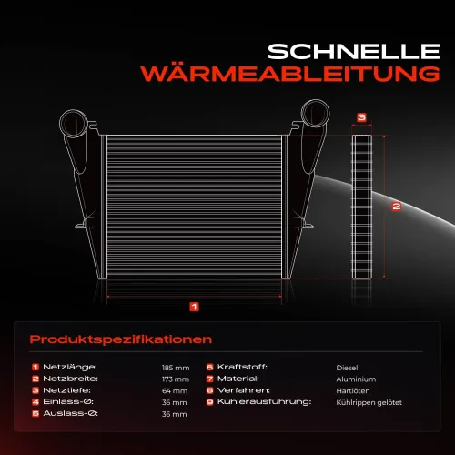 Niedertemperaturkühler, Ladeluftkühler Frankberg 5481FB0015611 Bild Niedertemperaturkühler, Ladeluftkühler Frankberg 5481FB0015611