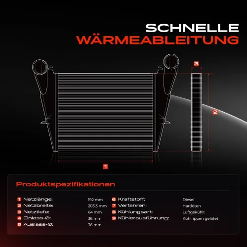 Niedertemperaturkühler, Ladeluftkühler Frankberg 5481FB0015615 Bild Niedertemperaturkühler, Ladeluftkühler Frankberg 5481FB0015615