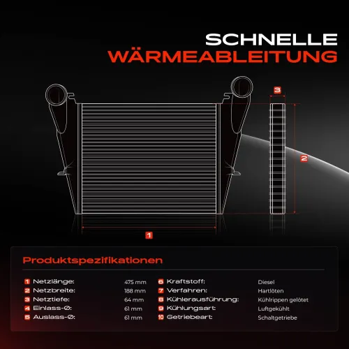 Niedertemperaturkühler, Ladeluftkühler Frankberg 5481FB0015681 Bild Niedertemperaturkühler, Ladeluftkühler Frankberg 5481FB0015681
