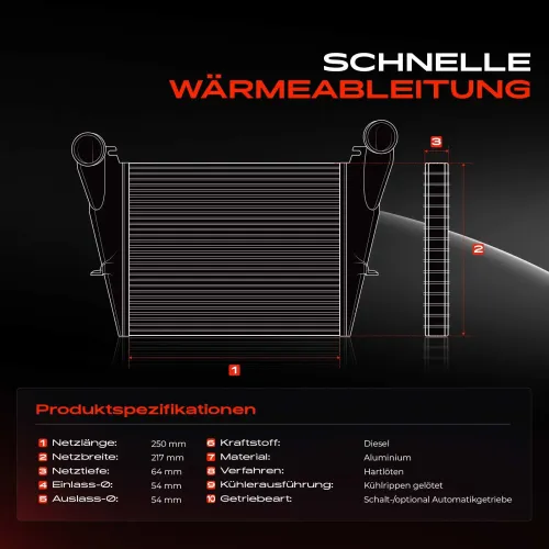 Niedertemperaturkühler, Ladeluftkühler Frankberg 5481FB0015698 Bild Niedertemperaturkühler, Ladeluftkühler Frankberg 5481FB0015698