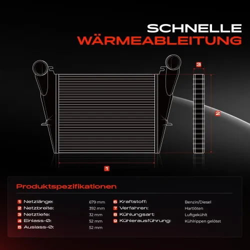 Niedertemperaturkühler, Ladeluftkühler Frankberg 5481FB0015720 Bild Niedertemperaturkühler, Ladeluftkühler Frankberg 5481FB0015720