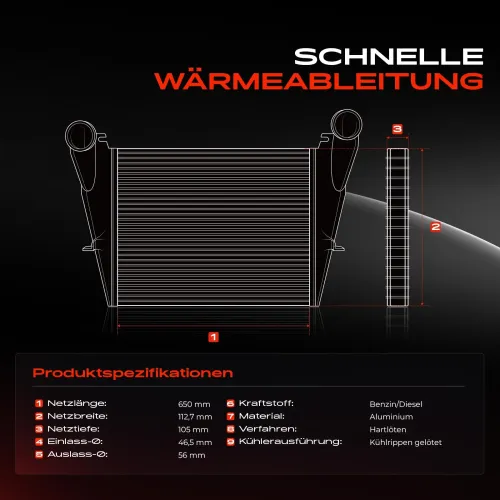 Niedertemperaturkühler, Ladeluftkühler Frankberg 5481FB0015727 Bild Niedertemperaturkühler, Ladeluftkühler Frankberg 5481FB0015727