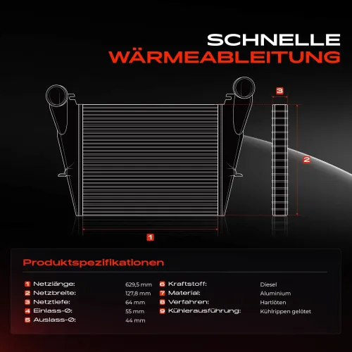 Niedertemperaturkühler, Ladeluftkühler Frankberg 5481FB0015733 Bild Niedertemperaturkühler, Ladeluftkühler Frankberg 5481FB0015733