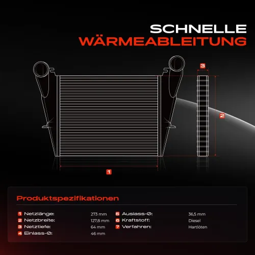 Niedertemperaturkühler, Ladeluftkühler Frankberg 5481FB0015753 Bild Niedertemperaturkühler, Ladeluftkühler Frankberg 5481FB0015753