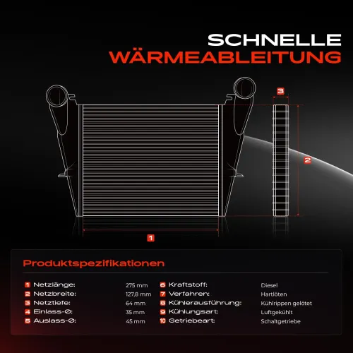 Niedertemperaturkühler, Ladeluftkühler Frankberg 5481FB0015754 Bild Niedertemperaturkühler, Ladeluftkühler Frankberg 5481FB0015754