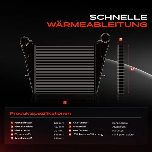Niedertemperaturkühler, Ladeluftkühler Frankberg 5481FB0015762 Bild Niedertemperaturkühler, Ladeluftkühler Frankberg 5481FB0015762