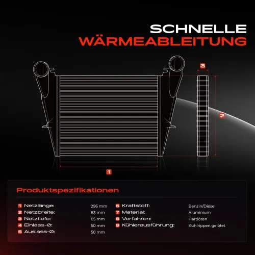 Niedertemperaturkühler, Ladeluftkühler Frankberg 5481FB0015771 Bild Niedertemperaturkühler, Ladeluftkühler Frankberg 5481FB0015771
