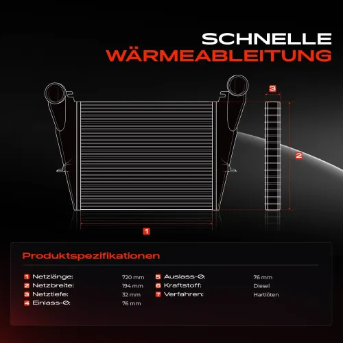 Niedertemperaturkühler, Ladeluftkühler Frankberg 5481FB0015785 Bild Niedertemperaturkühler, Ladeluftkühler Frankberg 5481FB0015785