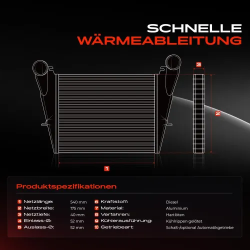 Niedertemperaturkühler, Ladeluftkühler Frankberg 5481FB0015853 Bild Niedertemperaturkühler, Ladeluftkühler Frankberg 5481FB0015853