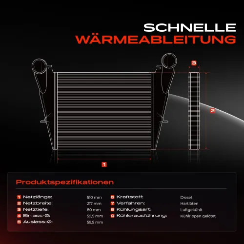 Niedertemperaturkühler, Ladeluftkühler Frankberg 5481FB0015857 Bild Niedertemperaturkühler, Ladeluftkühler Frankberg 5481FB0015857