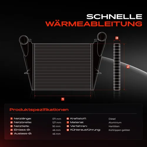 Niedertemperaturkühler, Ladeluftkühler Frankberg 5481FB0015885 Bild Niedertemperaturkühler, Ladeluftkühler Frankberg 5481FB0015885