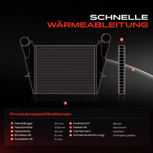 Niedertemperaturkühler, Ladeluftkühler Frankberg 5481FB0015887 Bild Niedertemperaturkühler, Ladeluftkühler Frankberg 5481FB0015887