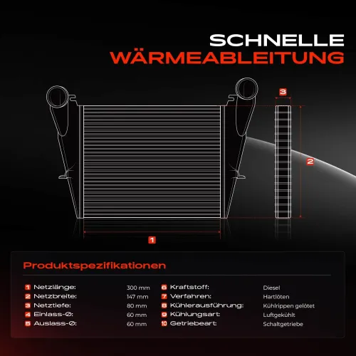 Niedertemperaturkühler, Ladeluftkühler Frankberg 5481FB0015900 Bild Niedertemperaturkühler, Ladeluftkühler Frankberg 5481FB0015900