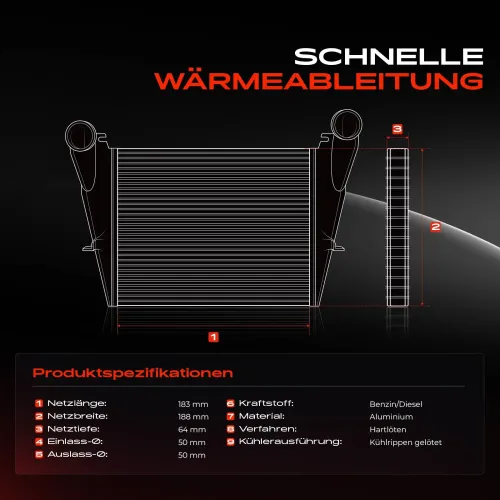 Niedertemperaturkühler, Ladeluftkühler Frankberg 5481FB0015904 Bild Niedertemperaturkühler, Ladeluftkühler Frankberg 5481FB0015904