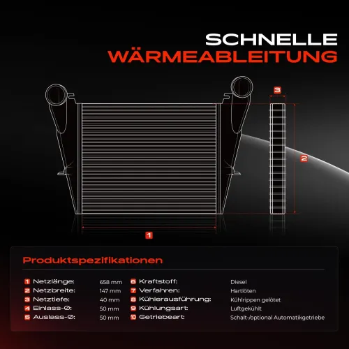 Niedertemperaturkühler, Ladeluftkühler Frankberg 5481FB0015916 Bild Niedertemperaturkühler, Ladeluftkühler Frankberg 5481FB0015916