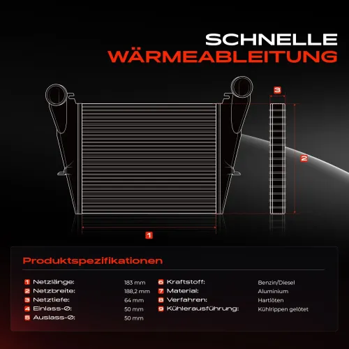 Niedertemperaturkühler, Ladeluftkühler Frankberg 5481FB0015920 Bild Niedertemperaturkühler, Ladeluftkühler Frankberg 5481FB0015920