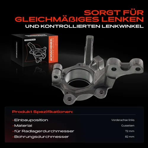 Achsschenkel, Radaufhängung Vorderachse links Frankberg 5481FB0015928 Bild Achsschenkel, Radaufhängung Vorderachse links Frankberg 5481FB0015928