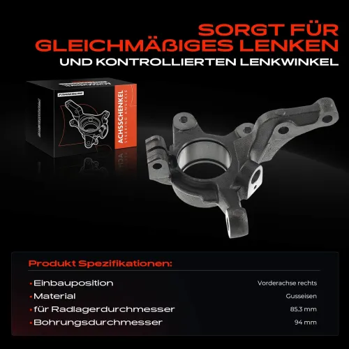 Achsschenkel, Radaufhängung Vorderachse rechts Frankberg 5481FB0015931 Bild Achsschenkel, Radaufhängung Vorderachse rechts Frankberg 5481FB0015931