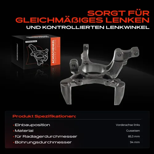 Achsschenkel, Radaufhängung Vorderachse links Frankberg 5481FB0015932 Bild Achsschenkel, Radaufhängung Vorderachse links Frankberg 5481FB0015932