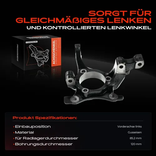 Achsschenkel, Radaufhängung Vorderachse links Frankberg 5481FB0015937 Bild Achsschenkel, Radaufhängung Vorderachse links Frankberg 5481FB0015937