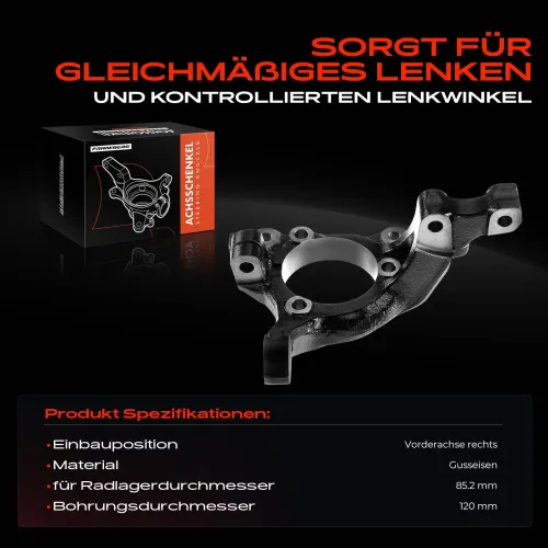 Achsschenkel, Radaufhängung Vorderachse rechts Frankberg 5481FB0015938 Bild Achsschenkel, Radaufhängung Vorderachse rechts Frankberg 5481FB0015938