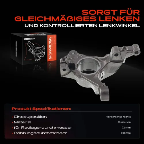 Achsschenkel, Radaufhängung Vorderachse rechts Frankberg 5481FB0015947 Bild Achsschenkel, Radaufhängung Vorderachse rechts Frankberg 5481FB0015947