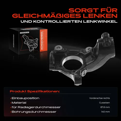 Achsschenkel, Radaufhängung Vorderachse rechts Frankberg 5481FB0015949 Bild Achsschenkel, Radaufhängung Vorderachse rechts Frankberg 5481FB0015949