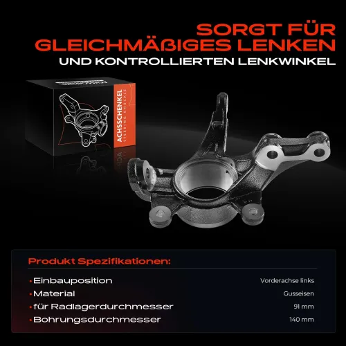 Achsschenkel, Radaufhängung Vorderachse links Frankberg 5481FB0015965 Bild Achsschenkel, Radaufhängung Vorderachse links Frankberg 5481FB0015965