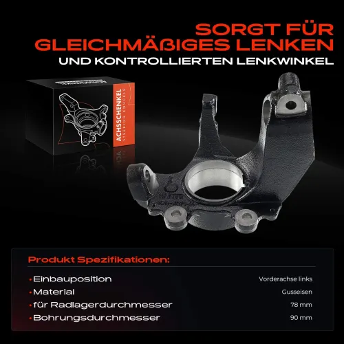 Achsschenkel, Radaufhängung Vorderachse links Frankberg 5481FB0015981 Bild Achsschenkel, Radaufhängung Vorderachse links Frankberg 5481FB0015981