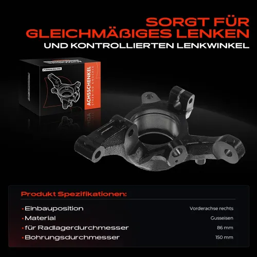 Achsschenkel, Radaufhängung Vorderachse rechts Frankberg 5481FB0015990 Bild Achsschenkel, Radaufhängung Vorderachse rechts Frankberg 5481FB0015990