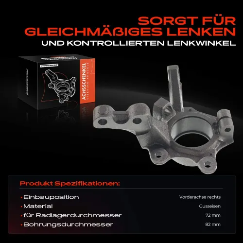 Achsschenkel, Radaufhängung Vorderachse rechts Frankberg 5481FB0015995 Bild Achsschenkel, Radaufhängung Vorderachse rechts Frankberg 5481FB0015995