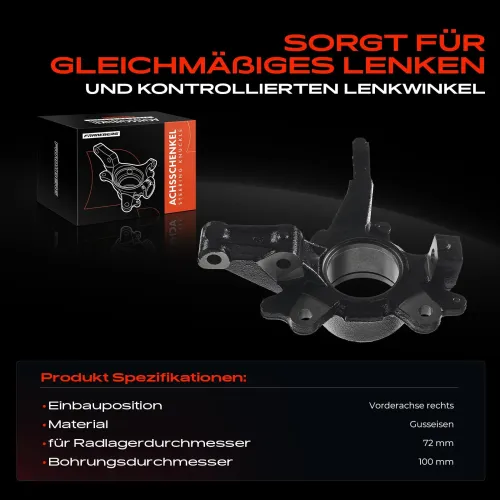 Achsschenkel, Radaufhängung Vorderachse rechts Frankberg 5481FB0016000 Bild Achsschenkel, Radaufhängung Vorderachse rechts Frankberg 5481FB0016000