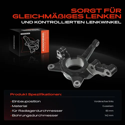 Achsschenkel, Radaufhängung Vorderachse links Frankberg 5481FB0016003 Bild Achsschenkel, Radaufhängung Vorderachse links Frankberg 5481FB0016003