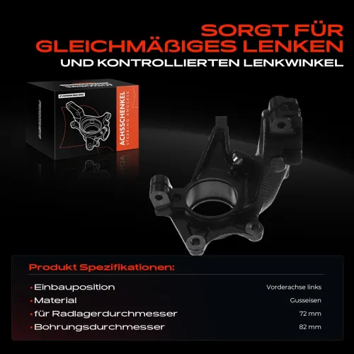 Achsschenkel, Radaufhängung Vorderachse links Frankberg 5481FB0016006 Bild Achsschenkel, Radaufhängung Vorderachse links Frankberg 5481FB0016006