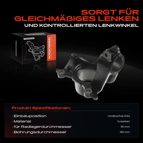 Achsschenkel, Radaufhängung Vorderachse links Frankberg 5481FB0016016 Bild Achsschenkel, Radaufhängung Vorderachse links Frankberg 5481FB0016016