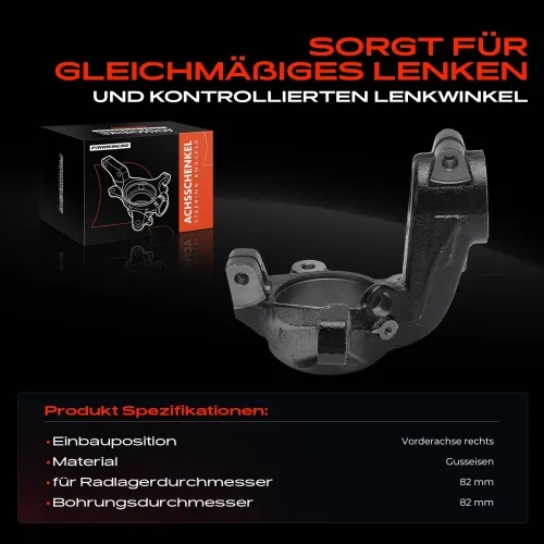 Achsschenkel, Radaufhängung Vorderachse rechts Frankberg 5481FB0016018 Bild Achsschenkel, Radaufhängung Vorderachse rechts Frankberg 5481FB0016018