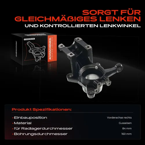 Achsschenkel, Radaufhängung Vorderachse rechts Frankberg 5481FB0016020 Bild Achsschenkel, Radaufhängung Vorderachse rechts Frankberg 5481FB0016020