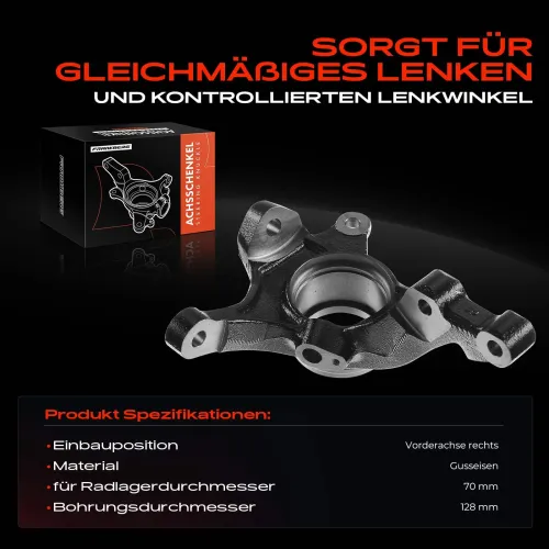 Achsschenkel, Radaufhängung Vorderachse rechts Frankberg 5481FB0016030 Bild Achsschenkel, Radaufhängung Vorderachse rechts Frankberg 5481FB0016030