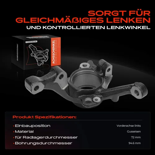 Achsschenkel, Radaufhängung Vorderachse links Frankberg 5481FB0016039 Bild Achsschenkel, Radaufhängung Vorderachse links Frankberg 5481FB0016039