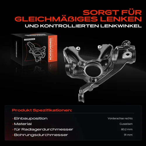 Achsschenkel, Radaufhängung Vorderachse rechts Frankberg 5481FB0016045 Bild Achsschenkel, Radaufhängung Vorderachse rechts Frankberg 5481FB0016045