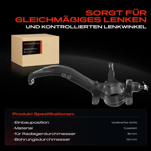 Achsschenkel, Radaufhängung Vorderachse rechts Frankberg 5481FB0016069 Bild Achsschenkel, Radaufhängung Vorderachse rechts Frankberg 5481FB0016069