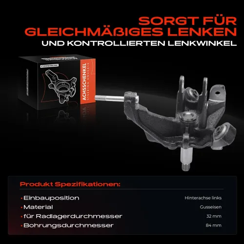 Achsschenkel, Radaufhängung Hinterachse links Frankberg 5481FB0016074 Bild Achsschenkel, Radaufhängung Hinterachse links Frankberg 5481FB0016074