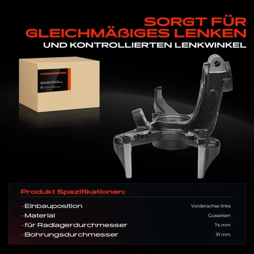 Achsschenkel, Radaufhängung Vorderachse links Frankberg 5481FB0016078 Bild Achsschenkel, Radaufhängung Vorderachse links Frankberg 5481FB0016078