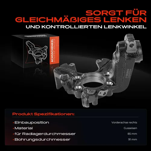 Achsschenkel, Radaufhängung Vorderachse rechts Frankberg 5481FB0016079 Bild Achsschenkel, Radaufhängung Vorderachse rechts Frankberg 5481FB0016079