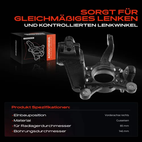 Achsschenkel, Radaufhängung Vorderachse rechts Frankberg 5481FB0016081 Bild Achsschenkel, Radaufhängung Vorderachse rechts Frankberg 5481FB0016081