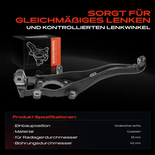 Achsschenkel, Radaufhängung Vorderachse rechts Frankberg 5481FB0016103 Bild Achsschenkel, Radaufhängung Vorderachse rechts Frankberg 5481FB0016103