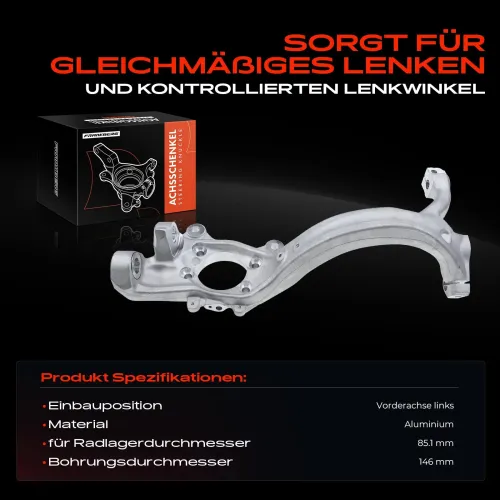 Achsschenkel, Radaufhängung Vorderachse links Frankberg 5481FB0016111 Bild Achsschenkel, Radaufhängung Vorderachse links Frankberg 5481FB0016111