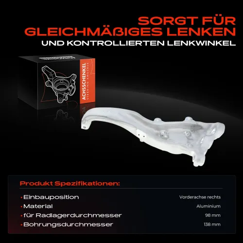 Achsschenkel, Radaufhängung Vorderachse rechts Frankberg 5481FB0016122 Bild Achsschenkel, Radaufhängung Vorderachse rechts Frankberg 5481FB0016122